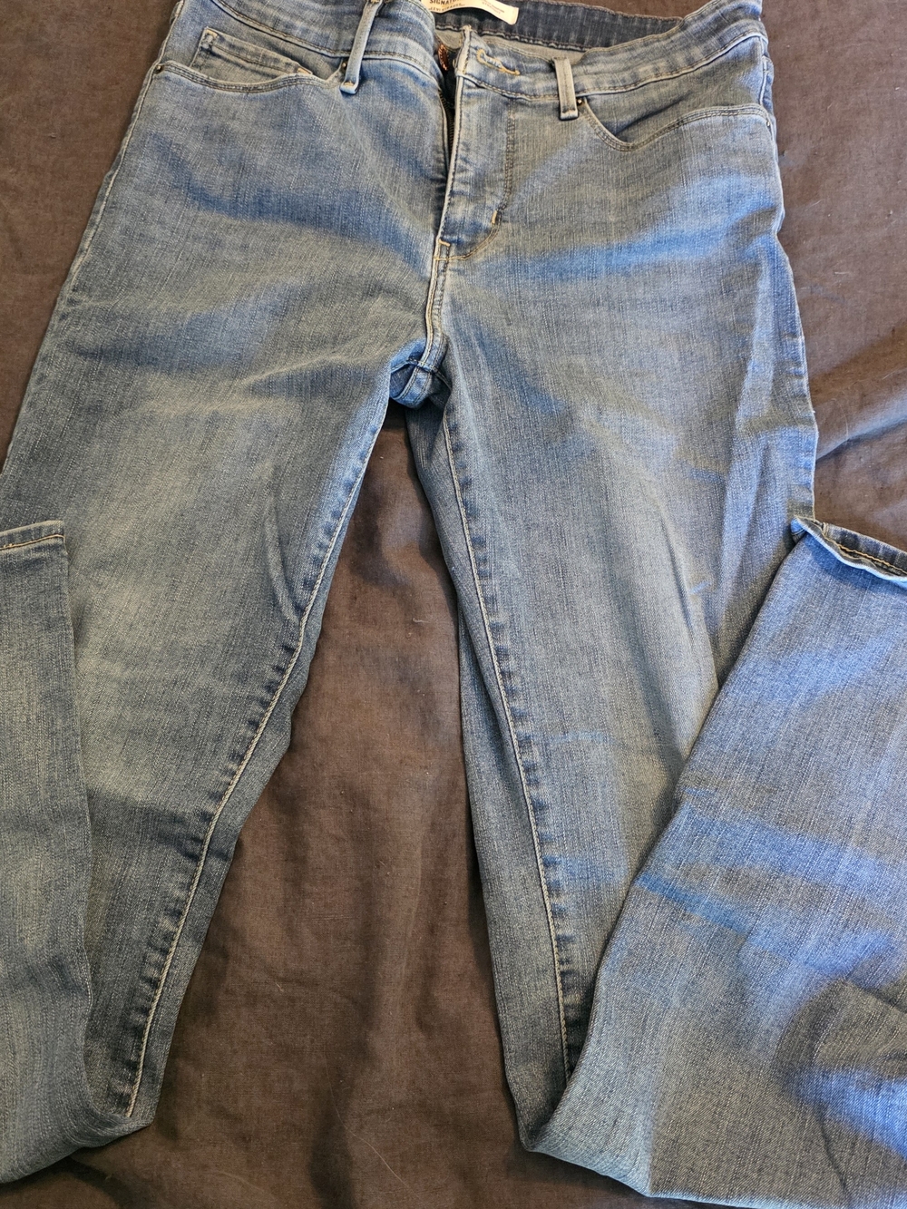Signature by Levi Strauss Light Blue Slim Straight Womens Jeans